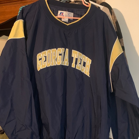 Russell Athletic Kids Navy and Yellow Georgia Tech Sweatshirt - Picture 1 of 6